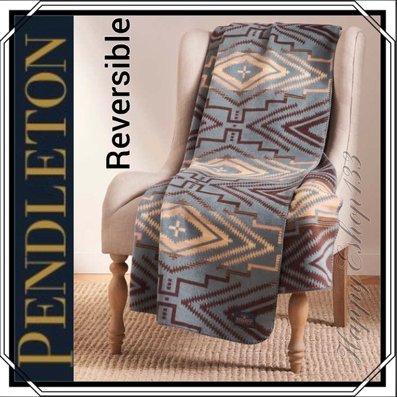 Pendleton Reversible Jacquard Classic Throw, Sunset Cross Balsam - Picture 15 of 15